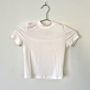 Aritzia Cropped Mockneck Top